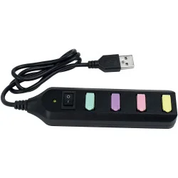TD Toys|HUB USB A 4 PORTE - MINI USB HUB - BLACK8058093949609