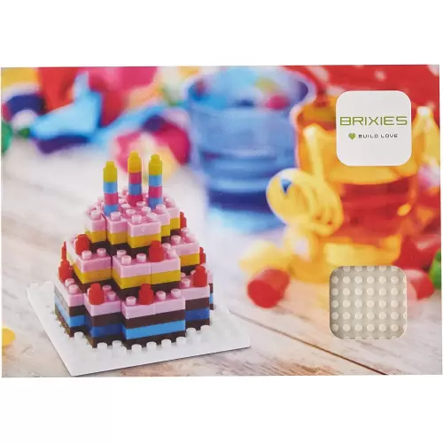 Brixies - Cartolina Torta di Compleanno - 98 pz. BRIXIES CREATIVI