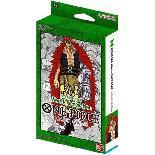 ONE PIECE CARD GAME - STARTER DECK ST-02 WORST GENERATION VERDE ENG (Carte) BANDAI GIOCHI DI SOCIETA'