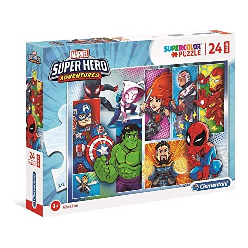 Marvel Super Hero 24 maxi pezzi Supercolor Puzzle