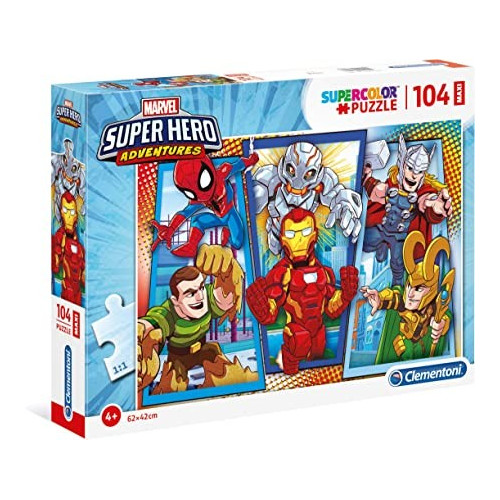 Marvel Super Hero 104 maxi pezzi Supercolor Puzzle