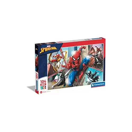 Marvel Spider-Man 104 maxi pezzi Supercolor Puzzle Clementoni PUZZLE