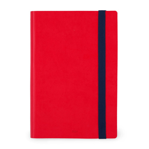 AGENDA SETTIMANALE LARGE - 2024 - LARGE WEEKLY DIARY - RED Non si p