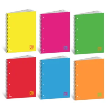 ONE COLOR FLUO FORATO A4 60F 5M-NOTEBOOKS- TD Toys