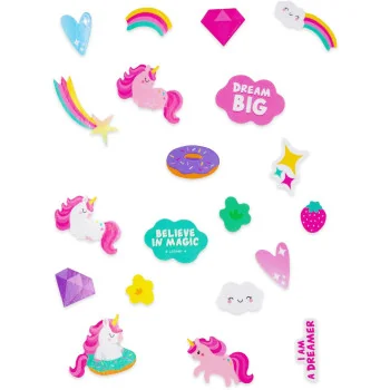 STICKERS RIFLETTENTI BICICL. - RIDE WITH STYLE - UNICORN-BIKE- TD Toys