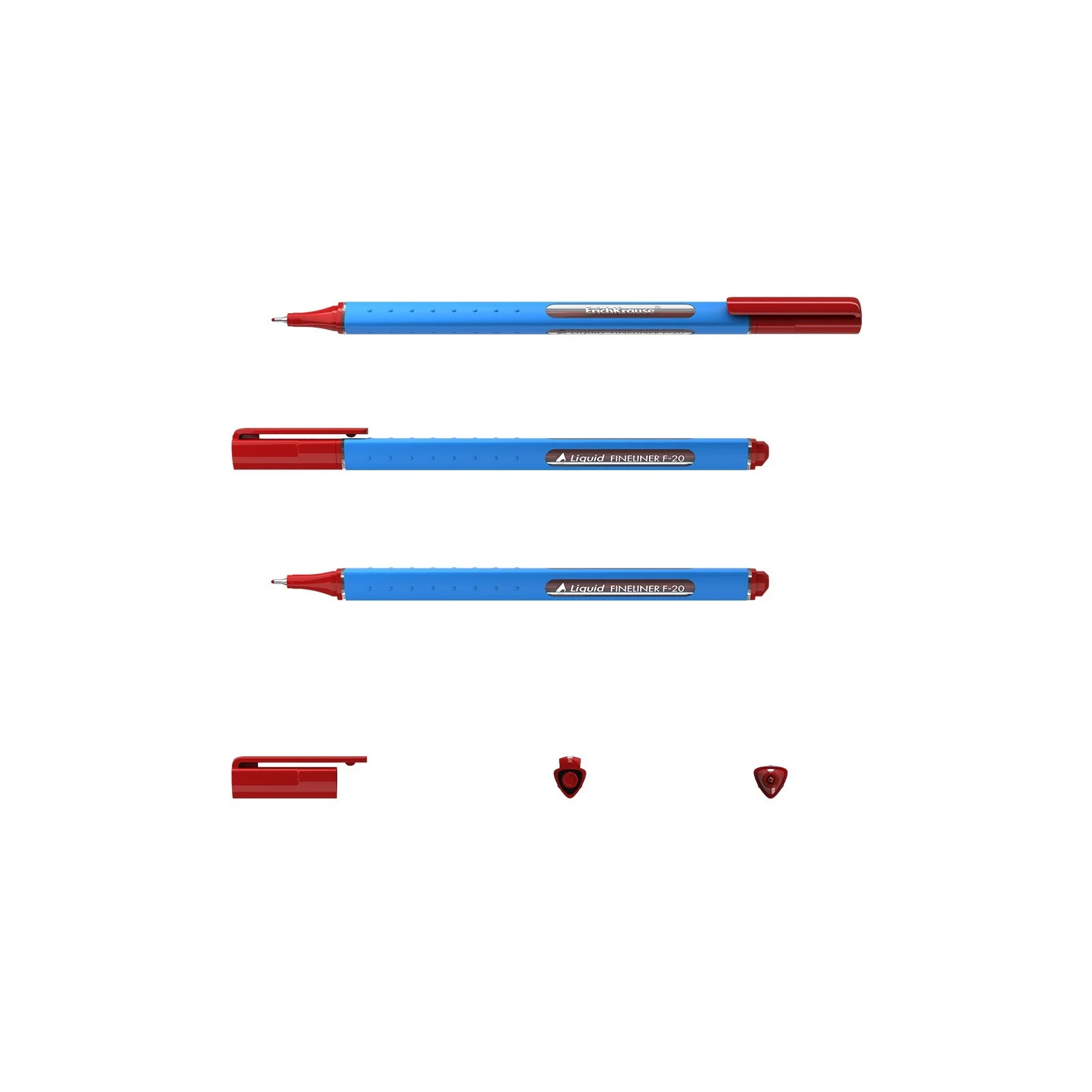 TD Toys|Fineliner ErichKrauseÂ® Liquid F-20, ink color: red (box 12 pcs.)4041485479710