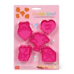 TD Toys|5 FORMINE BISCOTTI CON TIMBRO - COOKIE TIME! - LOVE8052694025809