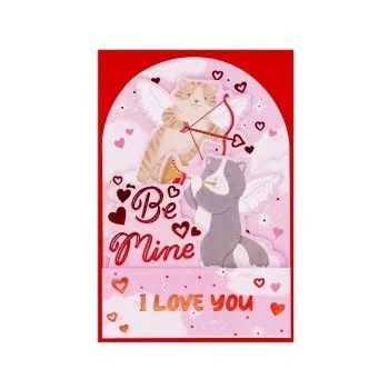 BIGLIETTO POP-UP - POP-UP GREETING CARD - KITTY-Portachiavi- TD Toys