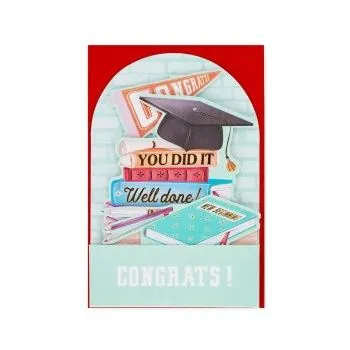 BIGLIETTO POP-UP - POP-UP GREETING CARD - GRADUATION BOOKS-Portachiavi- TD Toys