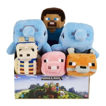 Minecraft 8" basic plush asst-TEDDY BEAR- TD Toys